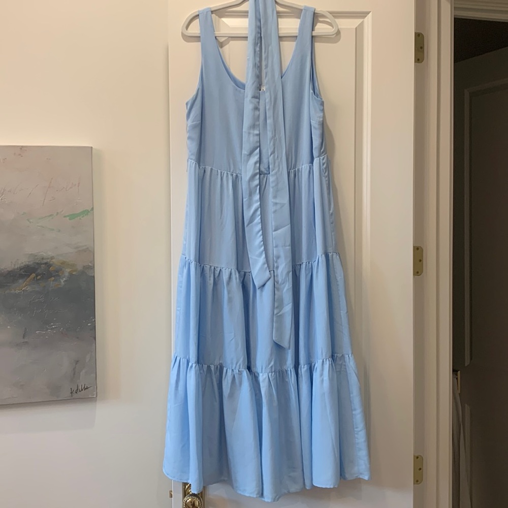 Aura maxi dress light blue